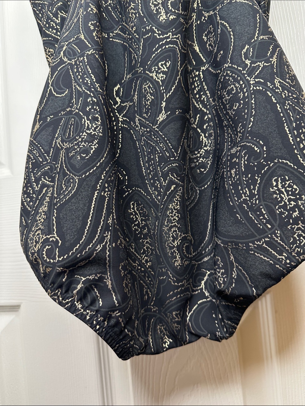 Miraclesuit Black One-Piece Swimsuit with Metallic Paisley Accents - Picture 7 of 8